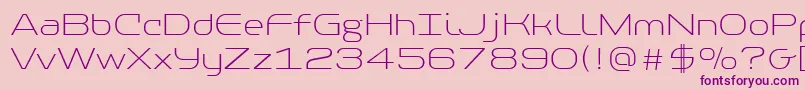 fuente PfbaselineproThin – Fuentes Moradas Sobre Fondo Rosa
