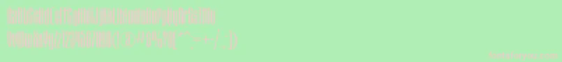 MatterhorncttRegular Font – Pink Fonts on Green Background