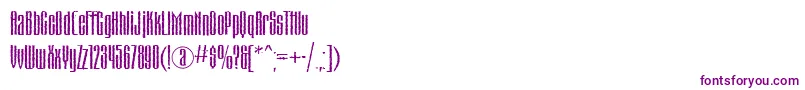 MatterhorncttRegular Font – Purple Fonts on White Background