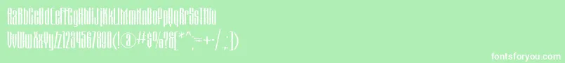 MatterhorncttRegular Font – White Fonts on Green Background