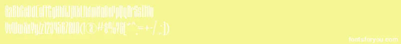 En savoir plus sur la police MatterhorncttRegular Police MatterhorncttRegular – polices blanches sur fond jaune