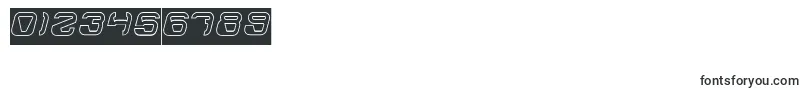 ElectroMagnetHollowInverse-fontti – Fontit numeroille ja luvuille