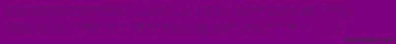 Ynduout-Schriftart – Schwarze Schriften auf violettem Hintergrund