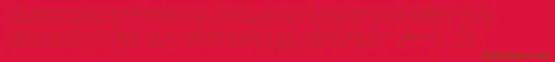 Ynduout Font – Brown Fonts on Red Background