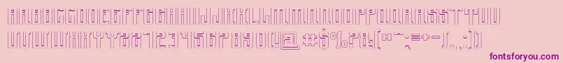 Ynduout Font – Purple Fonts on Pink Background