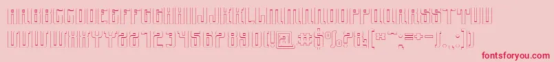 Ynduout Font – Red Fonts on Pink Background