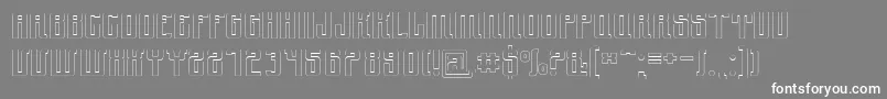 Ynduout Font – White Fonts on Gray Background