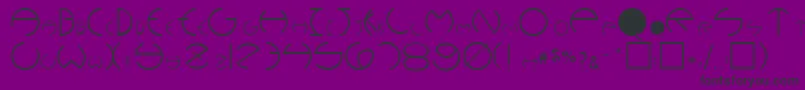 PhoebeRegular Font – Black Fonts on Purple Background