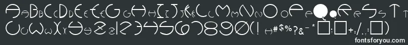 PhoebeRegular Font – White Fonts on Black Background
