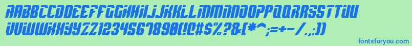 fuente SpyhItalic – Fuentes Azules Sobre Fondo Verde
