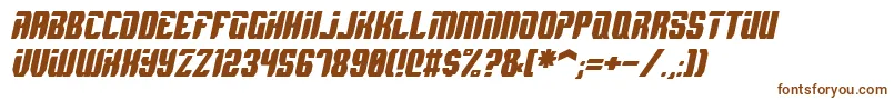 SpyhItalic-fontti – ruskeat fontit valkoisella taustalla
