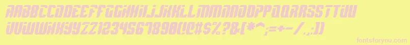 SpyhItalic Font – Pink Fonts on Yellow Background