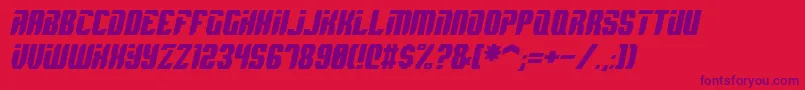 SpyhItalic Font – Purple Fonts on Red Background