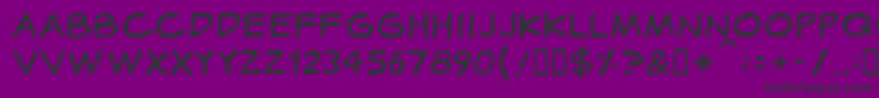 Cotidiana Font – Black Fonts on Purple Background