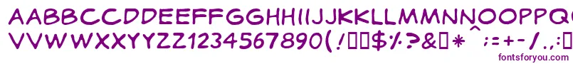 Cotidiana Font – Purple Fonts on White Background