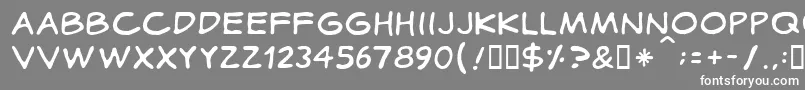 Cotidiana Font – White Fonts on Gray Background