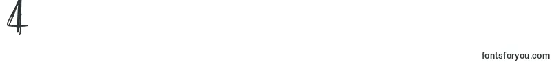 フォントScraggly – フォント数字4
