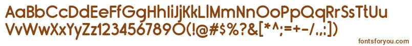 Шрифт RimouskiSb – коричневые шрифты на белом фоне