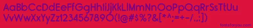 RimouskiSb Font – Purple Fonts on Red Background