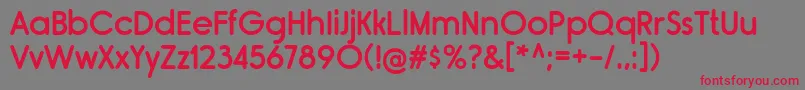 RimouskiSb Font – Red Fonts on Gray Background
