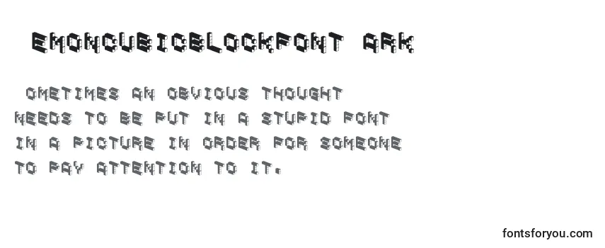 DemoncubicblockfontDark Font