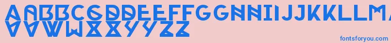 fuente PorticaRegularTypeface – Fuentes Azules Sobre Fondo Rosa