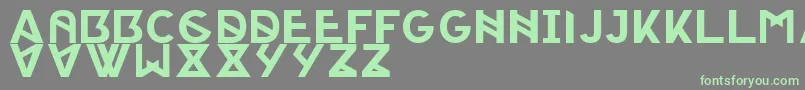 fuente PorticaRegularTypeface – Fuentes Verdes Sobre Fondo Gris