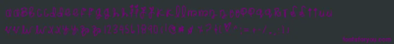 Rockberry Font – Purple Fonts on Black Background