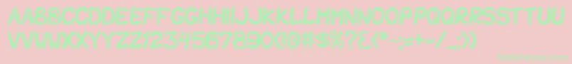 SharkParty Font – Green Fonts on Pink Background