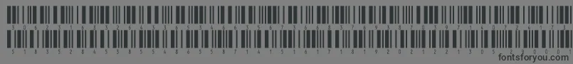 フォントInthrp24dltt – 黒い文字の灰色の背景