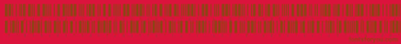 Inthrp24dltt Font – Brown Fonts on Red Background