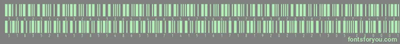 フォントInthrp24dltt – 灰色の背景に緑のフォント