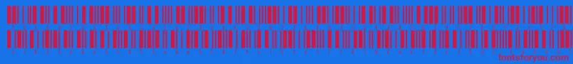 Inthrp24dltt Font – Red Fonts on Blue Background