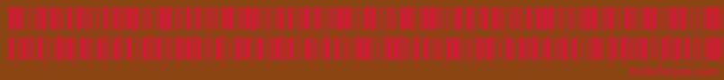 Inthrp24dltt Font – Red Fonts on Brown Background
