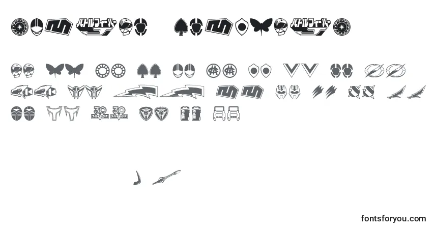 Schriftart Sentai30Dingbats – Alphabet, Zahlen, spezielle Symbole