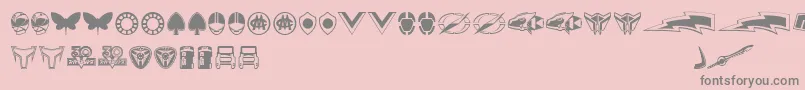 More about Sentai30Dingbats Font Sentai30Dingbats Font – Gray Fonts on Pink Background