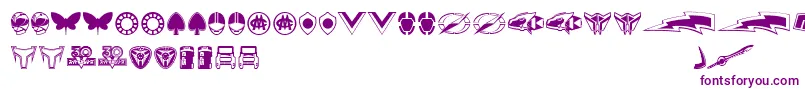 Sentai30Dingbats-fontti – violetit fontit