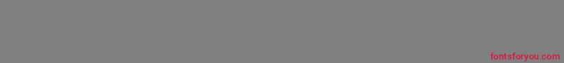 フォントModern438heavyRegular – 赤い文字の灰色の背景