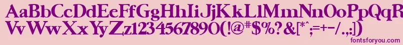 UrsaserifBold Font – Purple Fonts on Pink Background