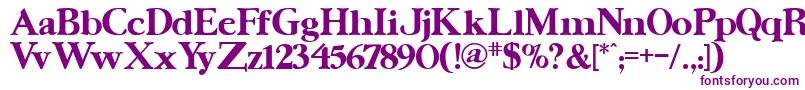 Шрифт UrsaserifBold – фиолетовые шрифты