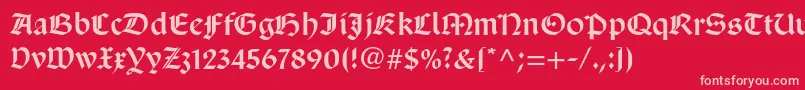 Sanmarcoltstd Font – Pink Fonts on Red Background