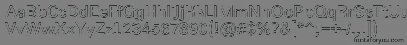 AGroticshBold-Schriftart – Schwarze Schriften auf grauem Hintergrund