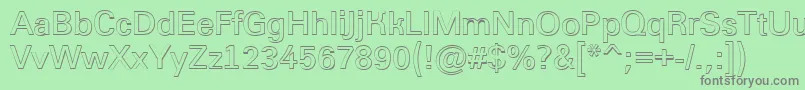 AGroticshBold Font – Gray Fonts on Green Background