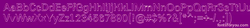 AGroticshBold Font – Pink Fonts on Purple Background