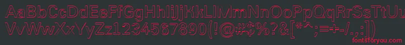 AGroticshBold Font – Red Fonts on Black Background