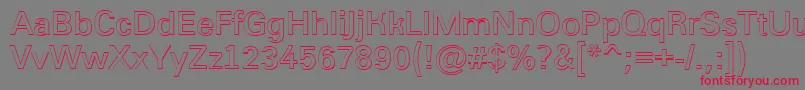 AGroticshBold Font – Red Fonts on Gray Background
