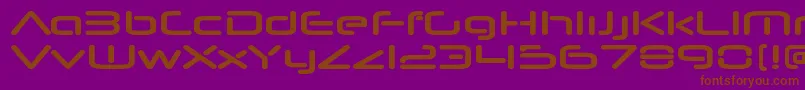 NeuropolnovaxpBold Font – Brown Fonts on Purple Background