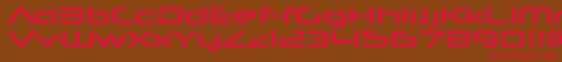 NeuropolnovaxpBold Font – Red Fonts on Brown Background