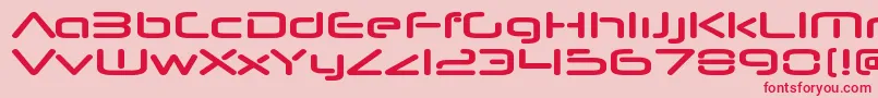 NeuropolnovaxpBold Font – Red Fonts on Pink Background
