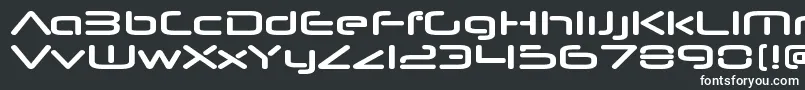 フォントNeuropolnovaxpBold – 黒い背景に白い文字